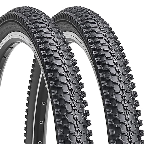 Hycline Pacote com 2 pneus de bicicleta pneu de substituição dobrável 700 x 35C para bicicleta de estrada - par preto 2 pneus