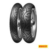 Par de pneus Fazer 250 CbX 250 Twister 100/80-17 e 130/70-17 Pirelli Sport Demon