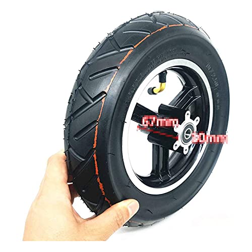 Pneu de scooter elétrico roda completa inflável a vácuo de 10 polegadas 10x250 pneu pneumático cubo de roda enviar freio borboleta